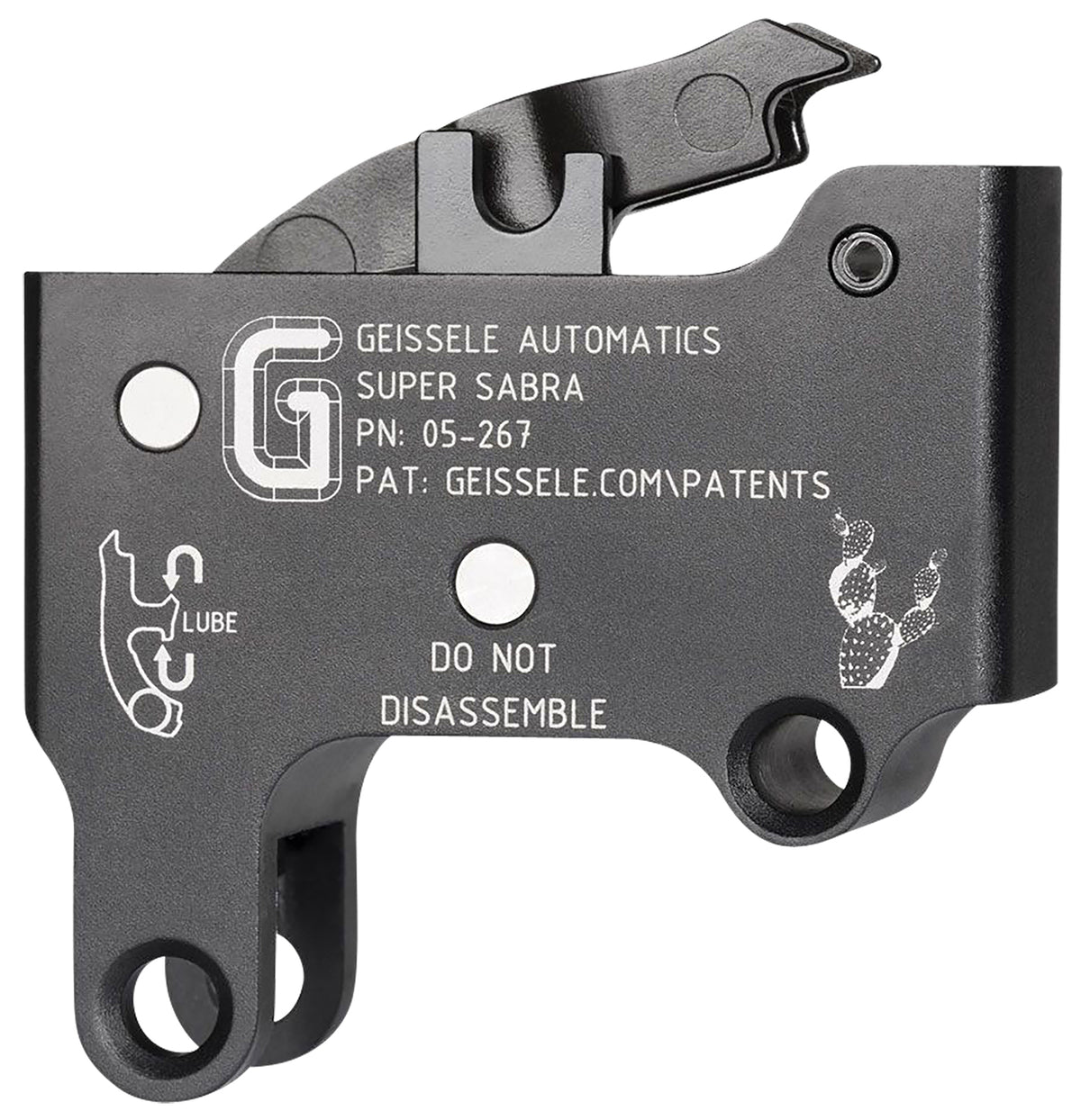 Geissele Super Sabra Adjustable Two-Stage Curved Trigger Pack Black Oxide for IWI Tavor and X95
