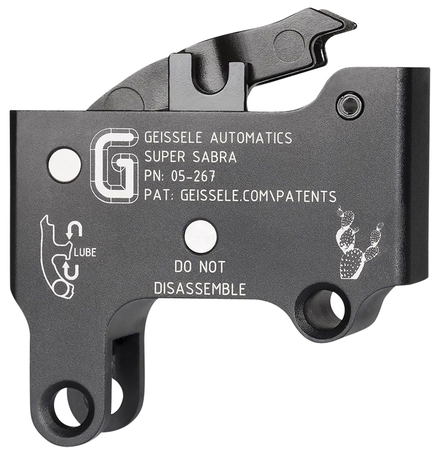 Geissele Super Sabra Adjustable Two-Stage Curved Trigger Pack Black Oxide for IWI Tavor and X95