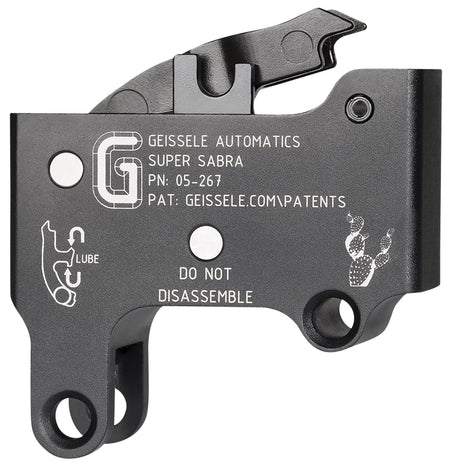 Geissele Super Sabra Adjustable Two-Stage Curved Trigger Pack Black Oxide for IWI Tavor and X95