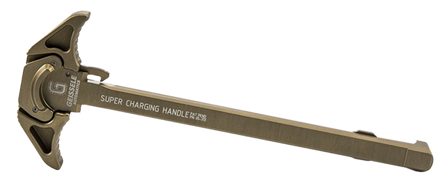 Geissele Super Charging Handle AR-10 Desert Dirt Anodized 7075-T6 Aluminum Ambidextrous