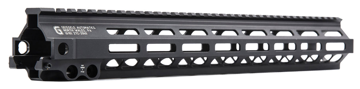 Geissele 05-286B SMR MK8 15" M-LOK Black Free-Float Rail AR-15/M16/M4