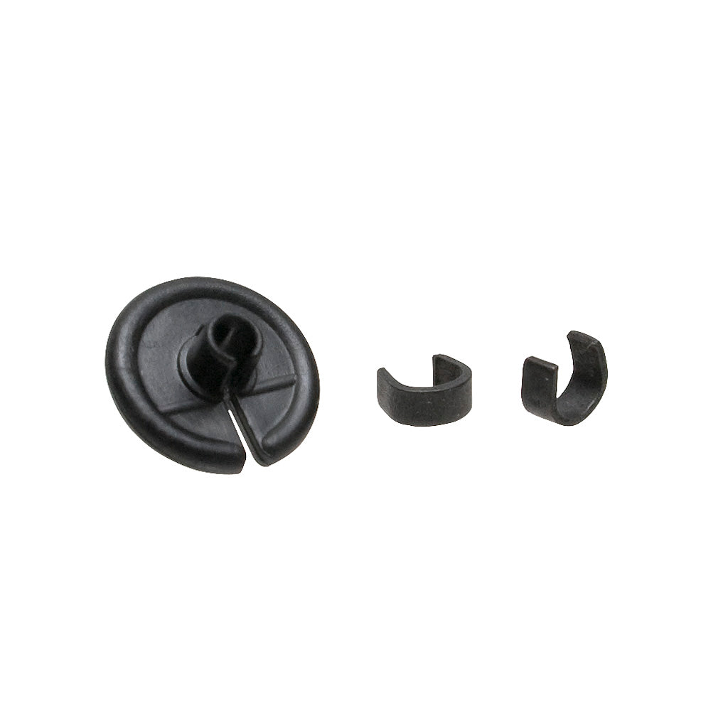 October Mountain Black 9/16 in. Pin Point Archery Kisser Button 100 pk.