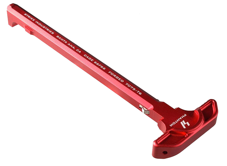 Strike Industries AR-15 Latchless Charging Handle Forged 7075 Aluminum Red