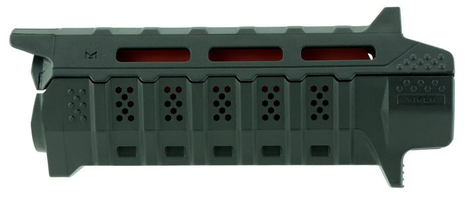 Strike Industries VIPERHGCBK AR-Platform Viper Carbine Handguard Black with Red Inserts Polymer