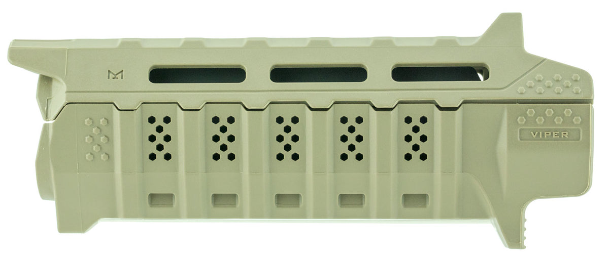 Strike Industries STRIKEHGCFD Viper Carbine Handguard AR-Platform Flat Dark Earth Black Inserts Polymer