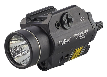 Streamlight TLR-2 Gun Light with Integrated Red Laser Black Anodized 300 Lumens White C4 LED