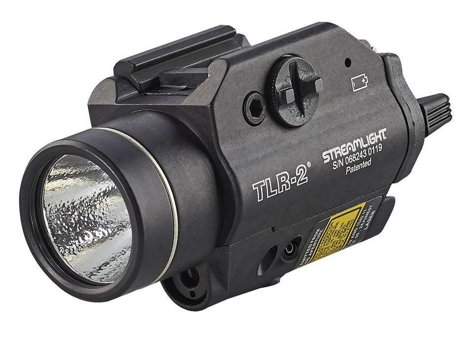 Streamlight TLR-2 Gun Light with Integrated Red Laser Black Anodized 300 Lumens White C4 LED