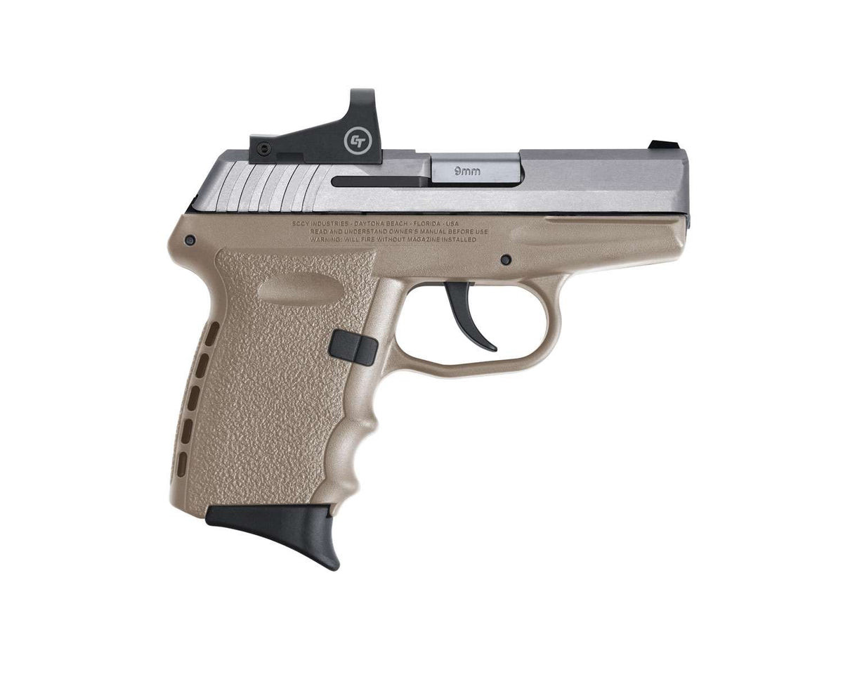 SCCY CPX-2TTDERD 9mm Pistol - Titanium/FDE Grip