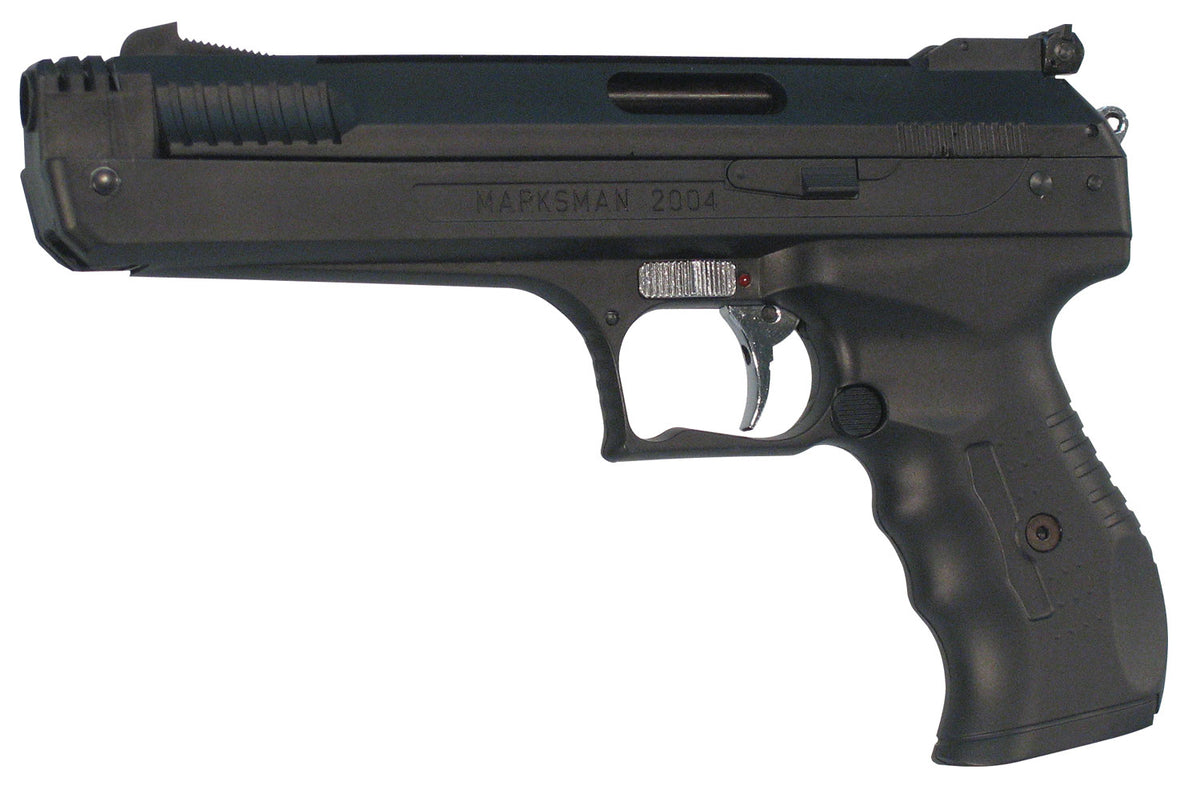 Beeman 2004 P17 Deluxe Air Pistol 177 Cal Single Pump Polymer Frame Black Finger Grooved Grips