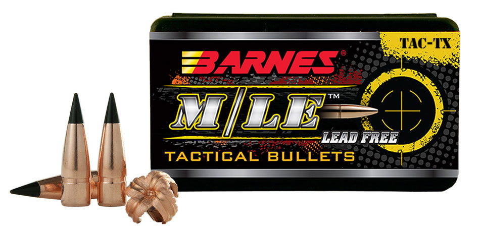 Barnes 30320 TAC-TX M/LE 300 Blk 120 Grain Flat Base Bullets 50/Box