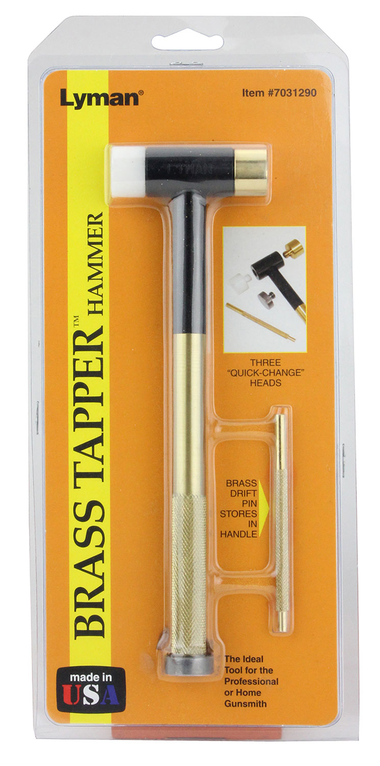 Lyman 7031290 Three-Head Brass Tapper Gunsmith Hammer Brass/Nylon/Steel