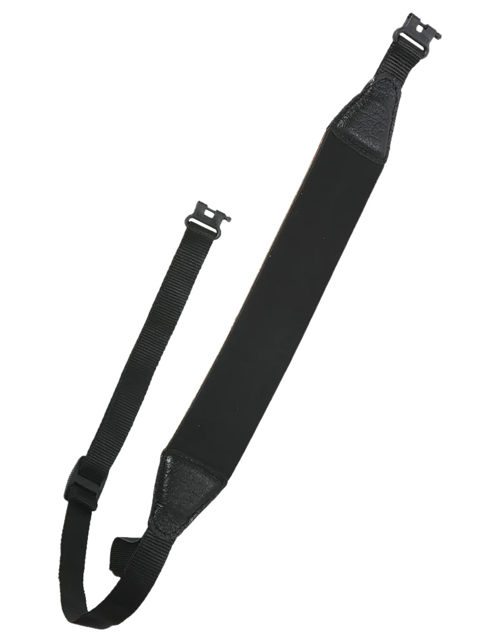 Outdoor Connection Elite Sling Black Cape Buffalo Leather Neoprene Adjustable Rifle/Shotgun