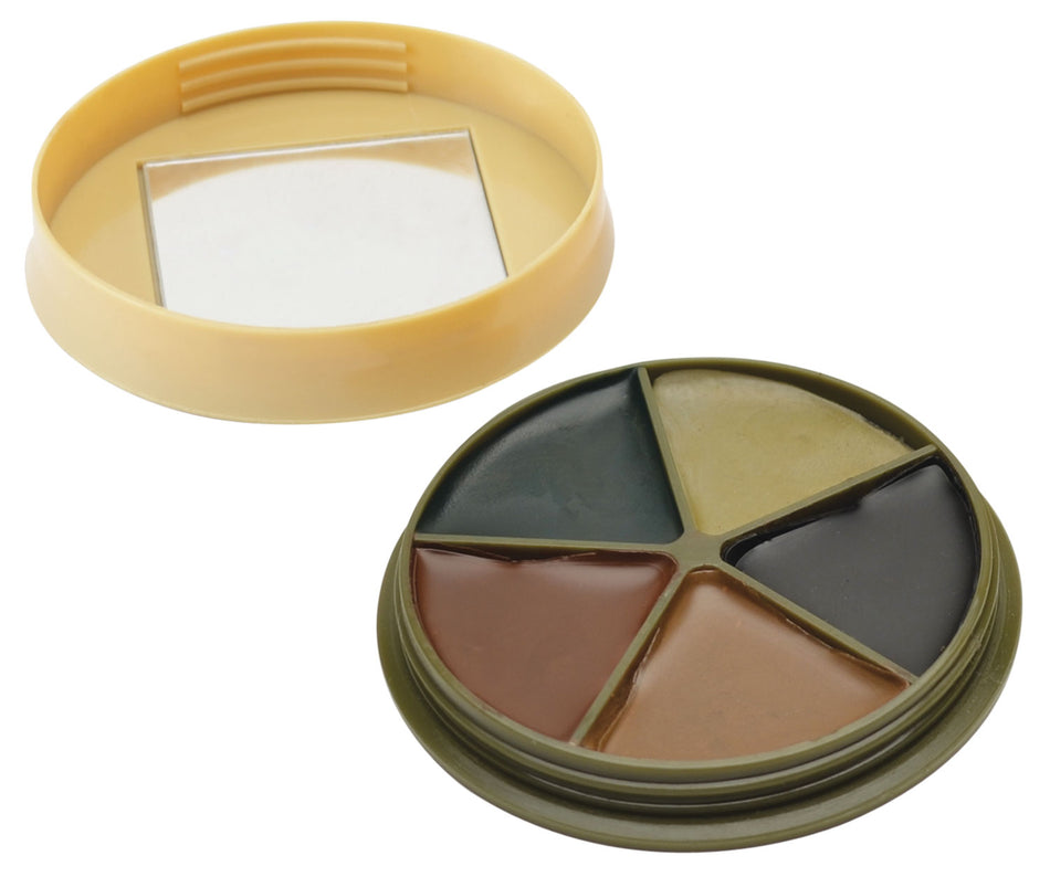 HME 5-Color Camouflage Face Paint Kit with Mirror