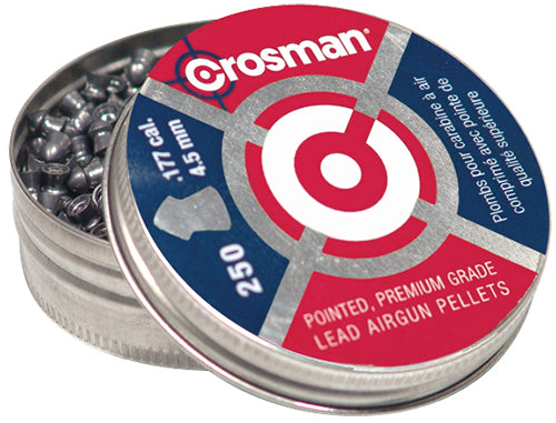 Crosman Premier Pointed .177 Caliber Lead Pellets 250 Per Tin