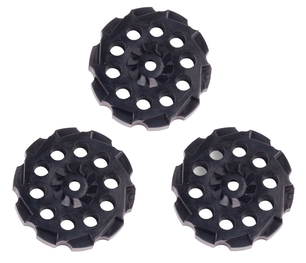 Crosman 407T Spare Rotary Clips 177 Pellet Air Pistol Black 3 Pack