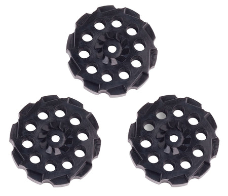 Crosman 407T Spare Rotary Clips 177 Pellet Air Pistol Black 3 Pack