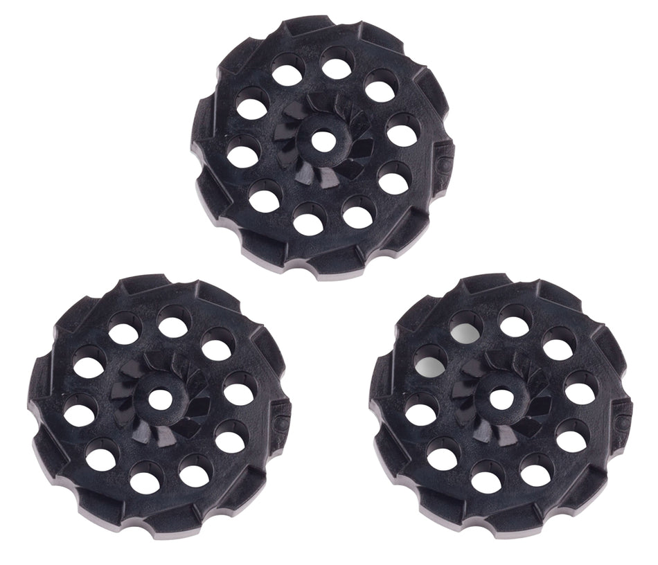 Crosman 407T Spare Rotary Clips 177 Pellet Air Pistol Black 3 Pack