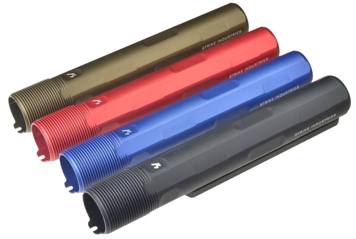 Strike Industries ARARET7RED AR-15 AR-10 7-Position Advanced Receiver Extension Red Anodized Aluminum