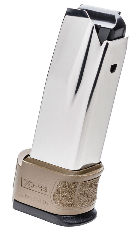 Springfield Armory XDG4551FDE XD Mod.2 .45 ACP 10rd Stainless Flat Dark Earth Magazine
