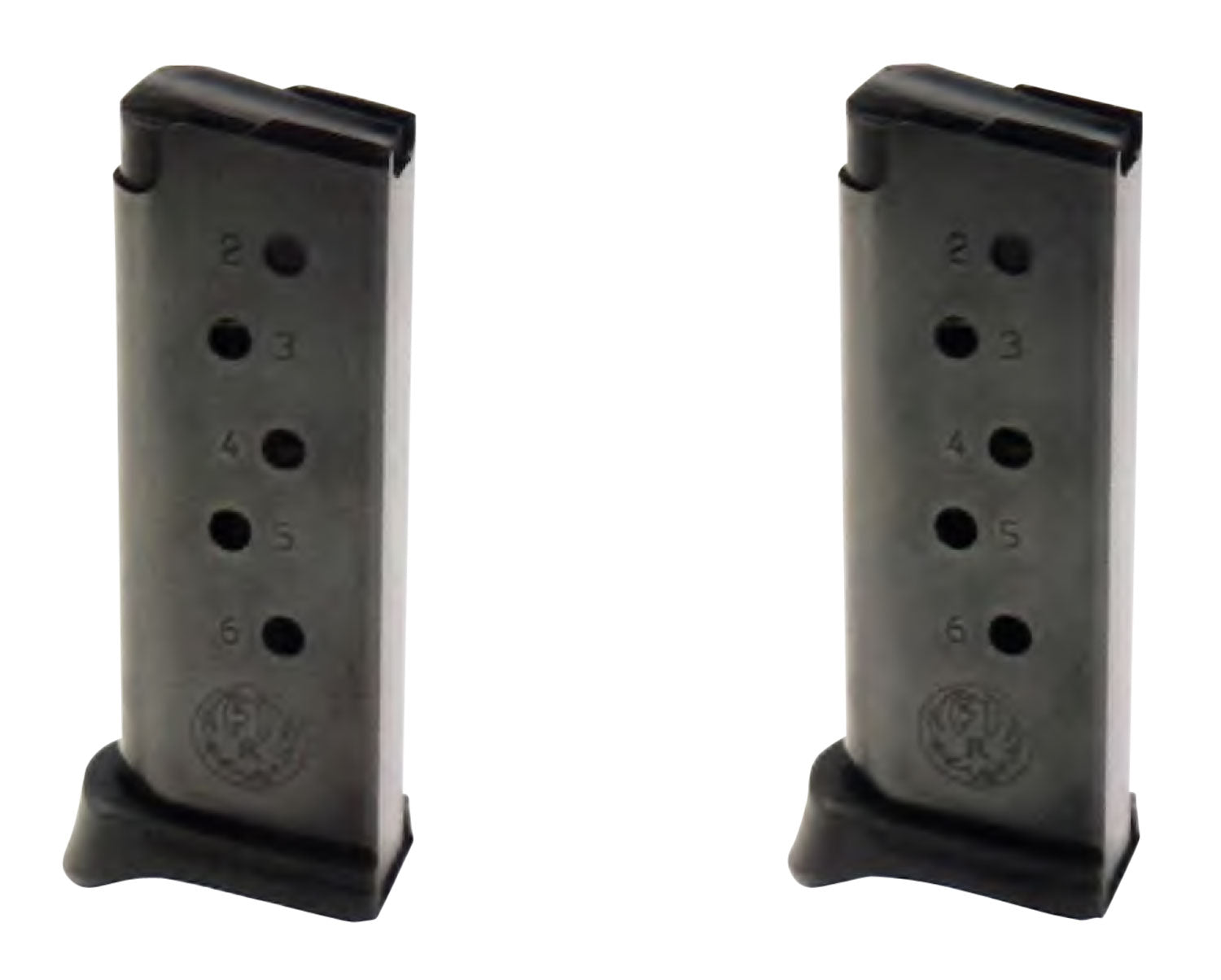 Ruger 90643 LCP/LCP II .380 ACP 6rd Blued Steel Magazine Value Pack 2 Per Pack