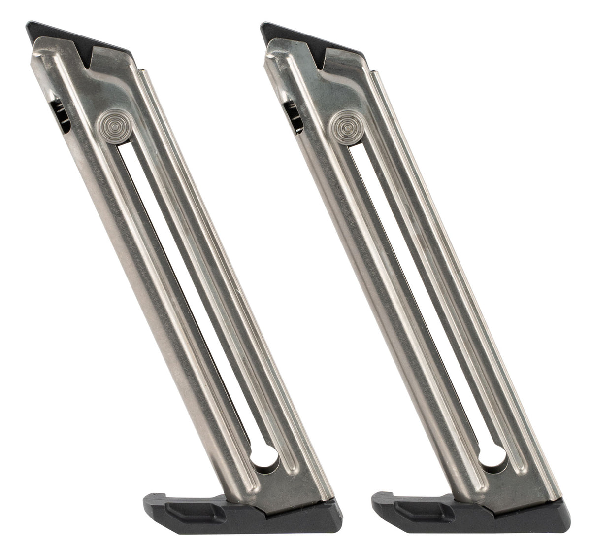 Ruger, Magazine, 22LR, 10 Rounds, Fits Ruger MK IV 22/45, 2 Pack, E-nickel Finish