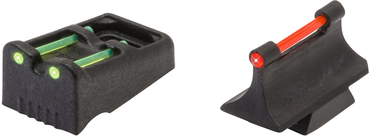 TruGlo TG961R Slug Gun Fiber-Optic Dovetail Replacement Sights Red Front Green Rear Remington