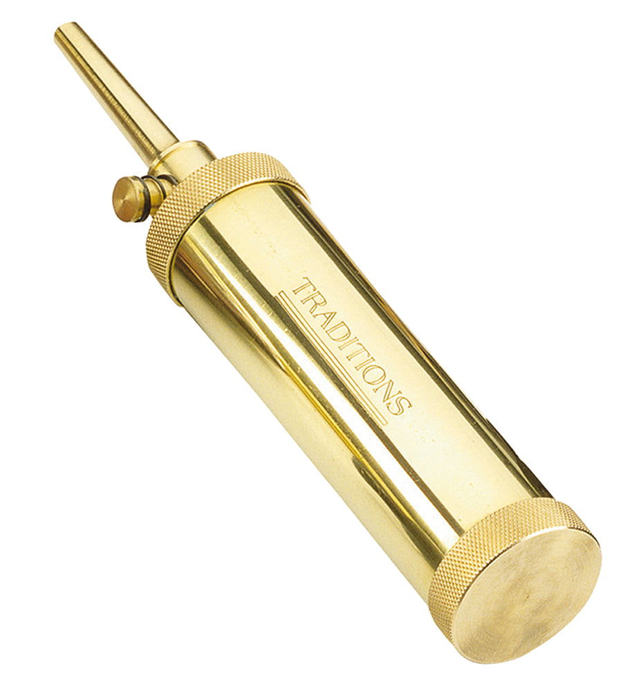 Traditions A1201 Deluxe Solid Brass Seamless Powder Flask Muzzleloader