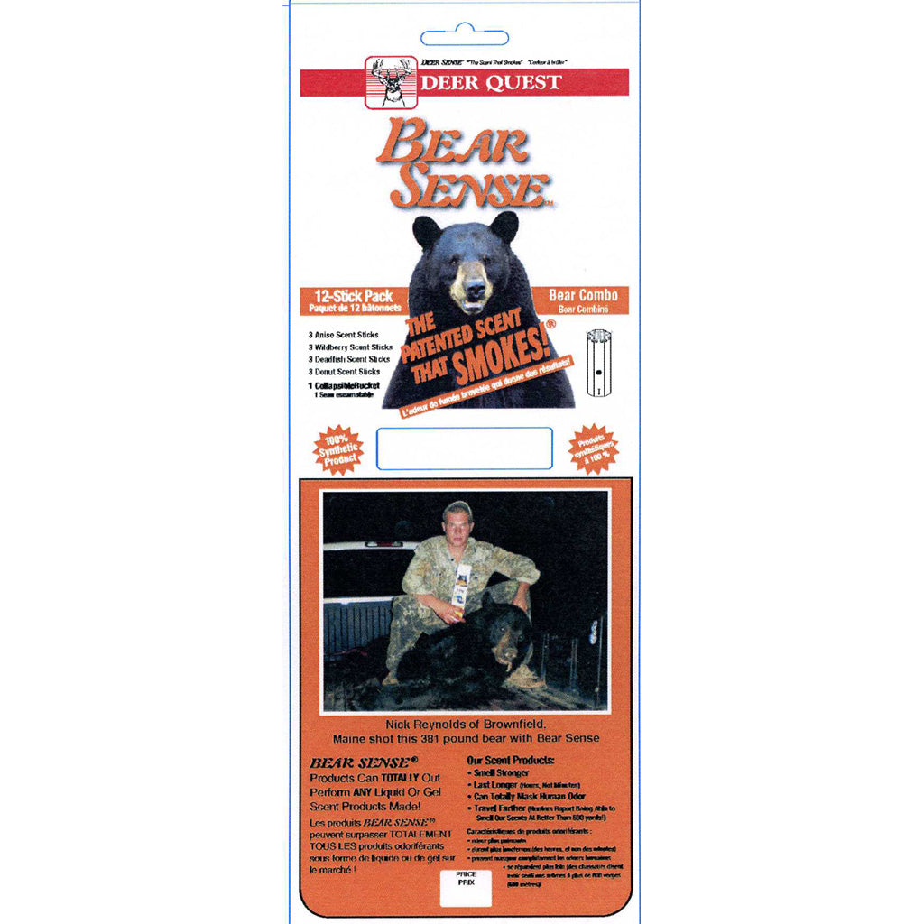 Deer Quest Bear Sense Combo Pack with Collapsible Bucket 12 pk.