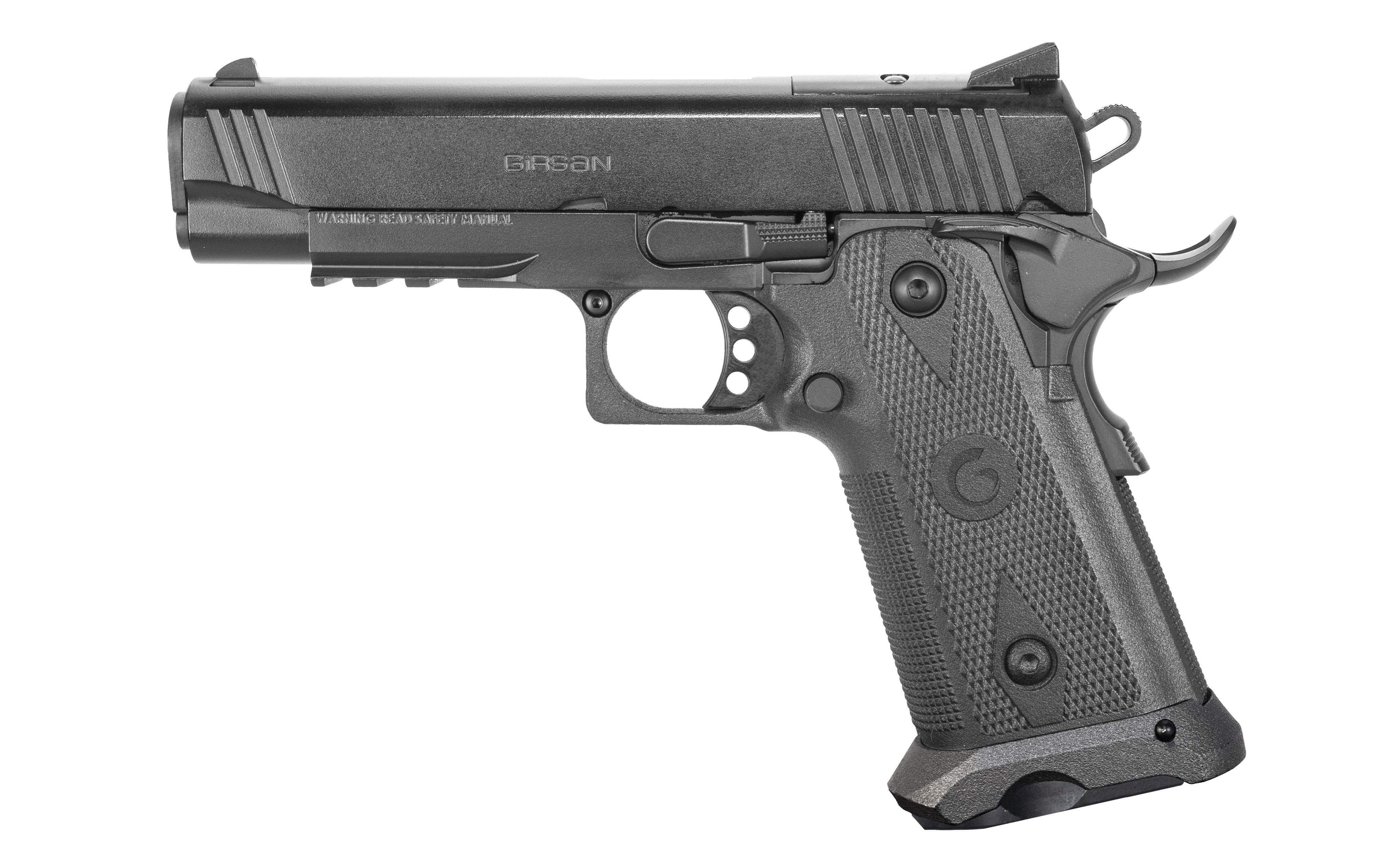 Girsan Witness2311 45 ACP 11+1 4.25" Pistol - Black Steel Barrel, Serrated Slide, Polymer Frame w/Beavertail & Picatinny Rail, Ambidextrous