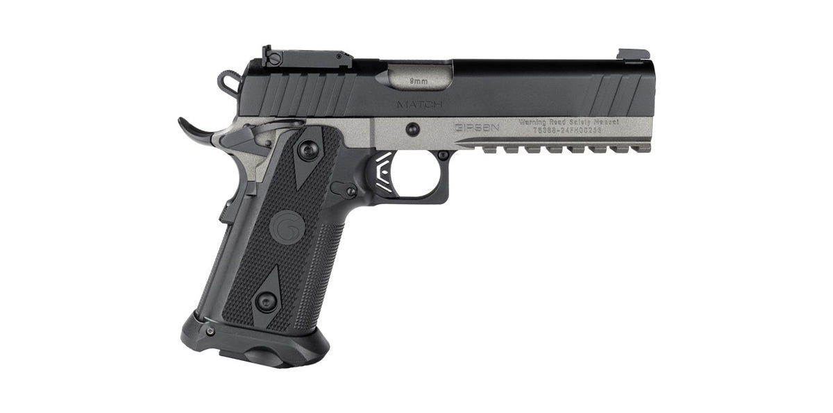 Girsan 395029 Witness2311 9mm Luger 20+1 5" Black Steel Barrel, Black Serrated Steel Slide, Black Polymer Frame w/Beavertail & Picatinny Rail, Black Checkered Polymer Grip, Ambidextrous