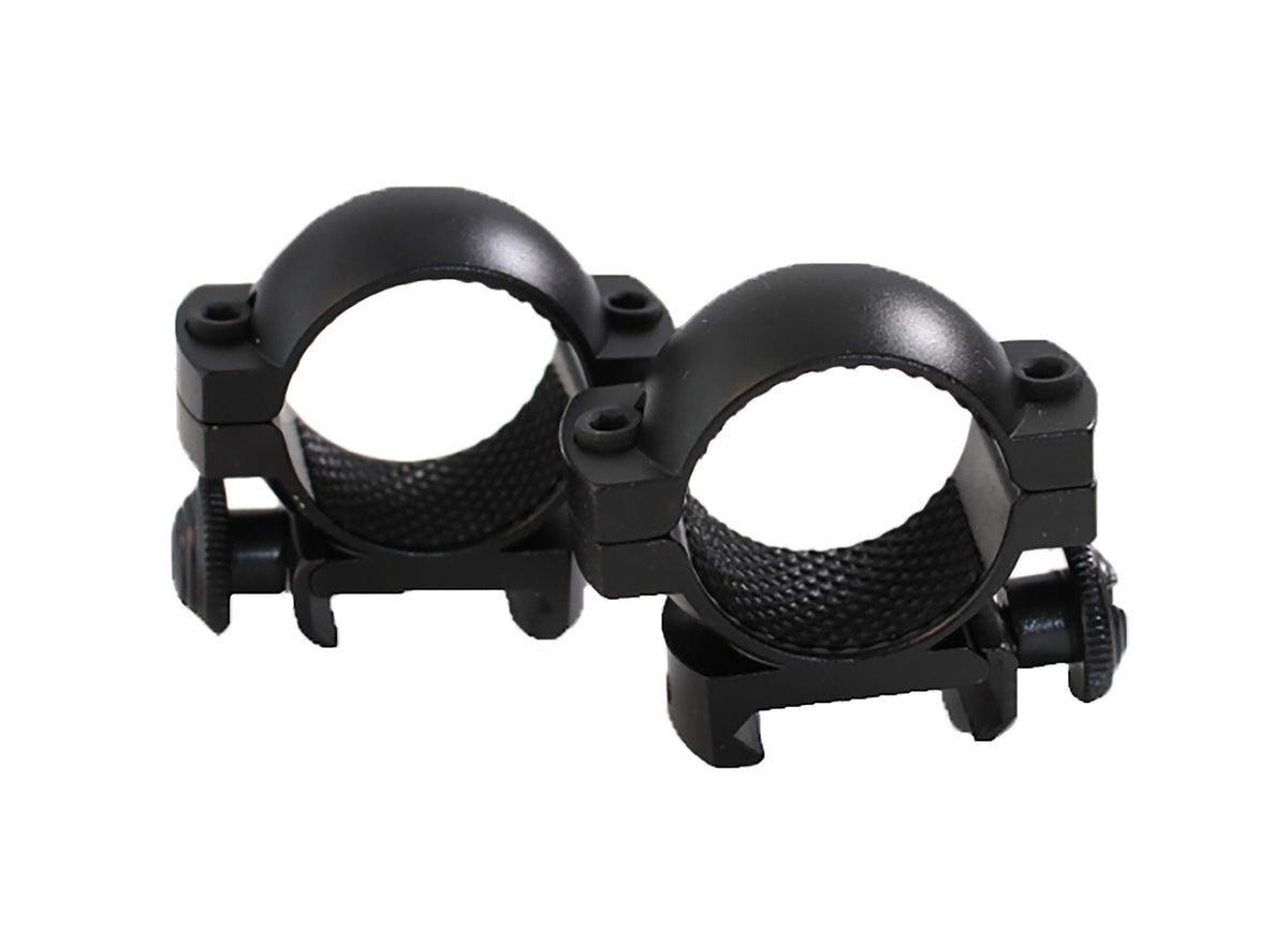 Traditions A791DS 1" Medium Matte Black Aluminum Scope Rings Weaver Base