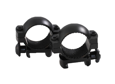 Traditions A791DS 1" Medium Matte Black Aluminum Scope Rings Weaver Base