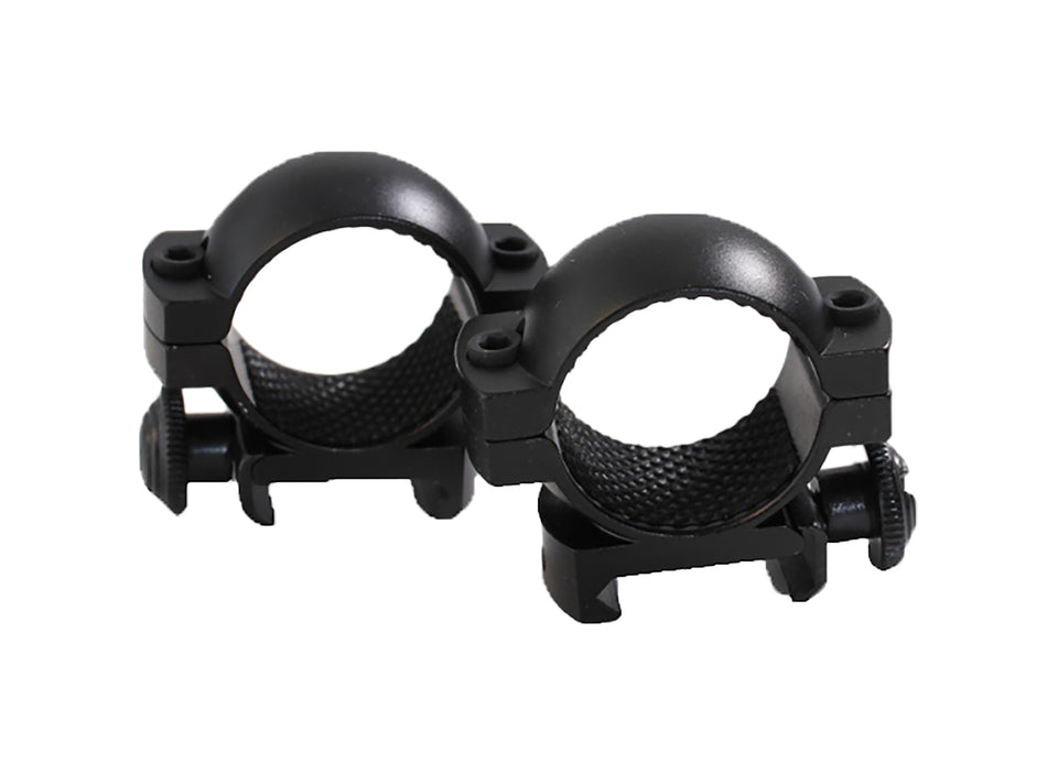Traditions A791DS 1" Medium Matte Black Aluminum Scope Rings Weaver Base