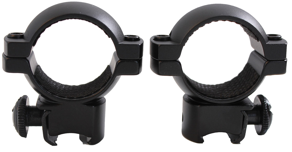 Traditions A797DS Matte Black 1" Medium Scope Rings - 3/8" Grooved Receiver
