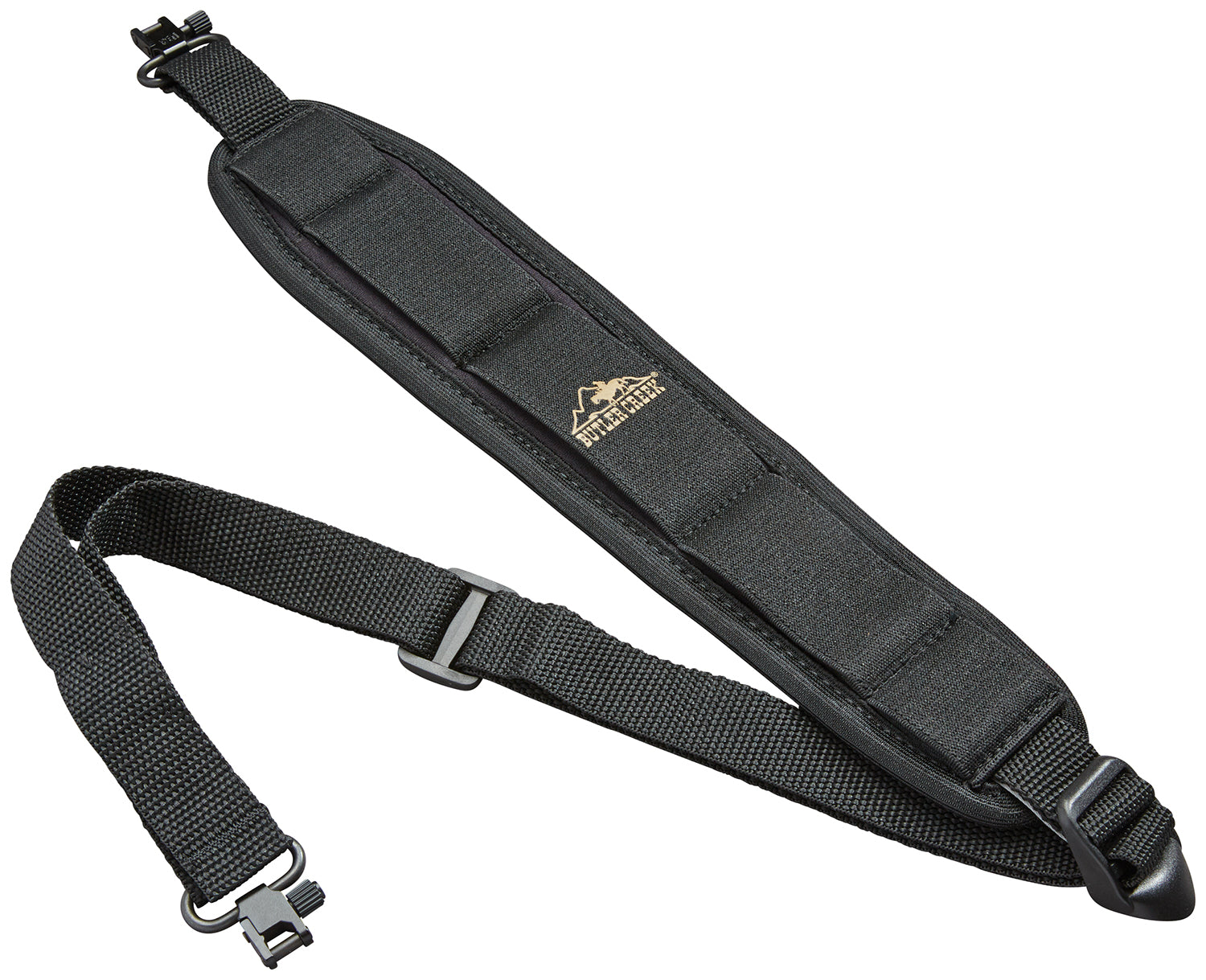 Butler Creek Comfort Stretch Rifle Sling Black Neoprene Adjustable Uncle Mike's QD Swivel
