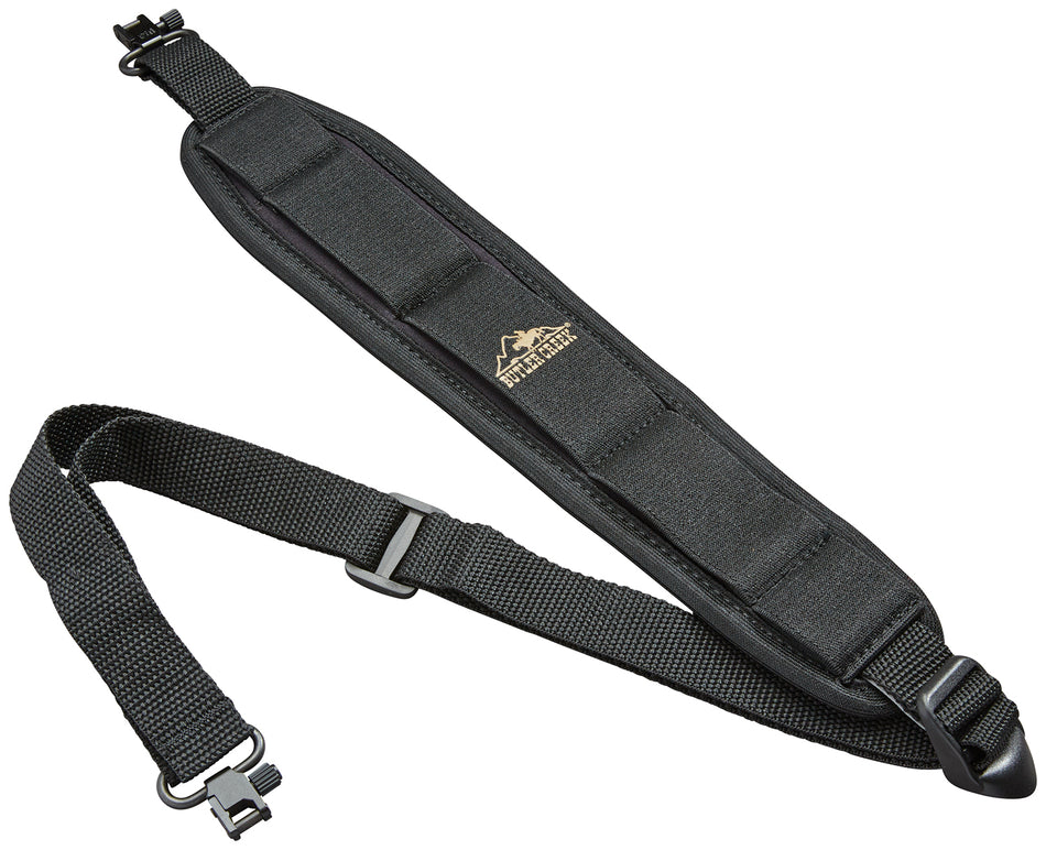 Butler Creek Comfort Stretch Rifle Sling Black Neoprene Adjustable Uncle Mike's QD Swivel