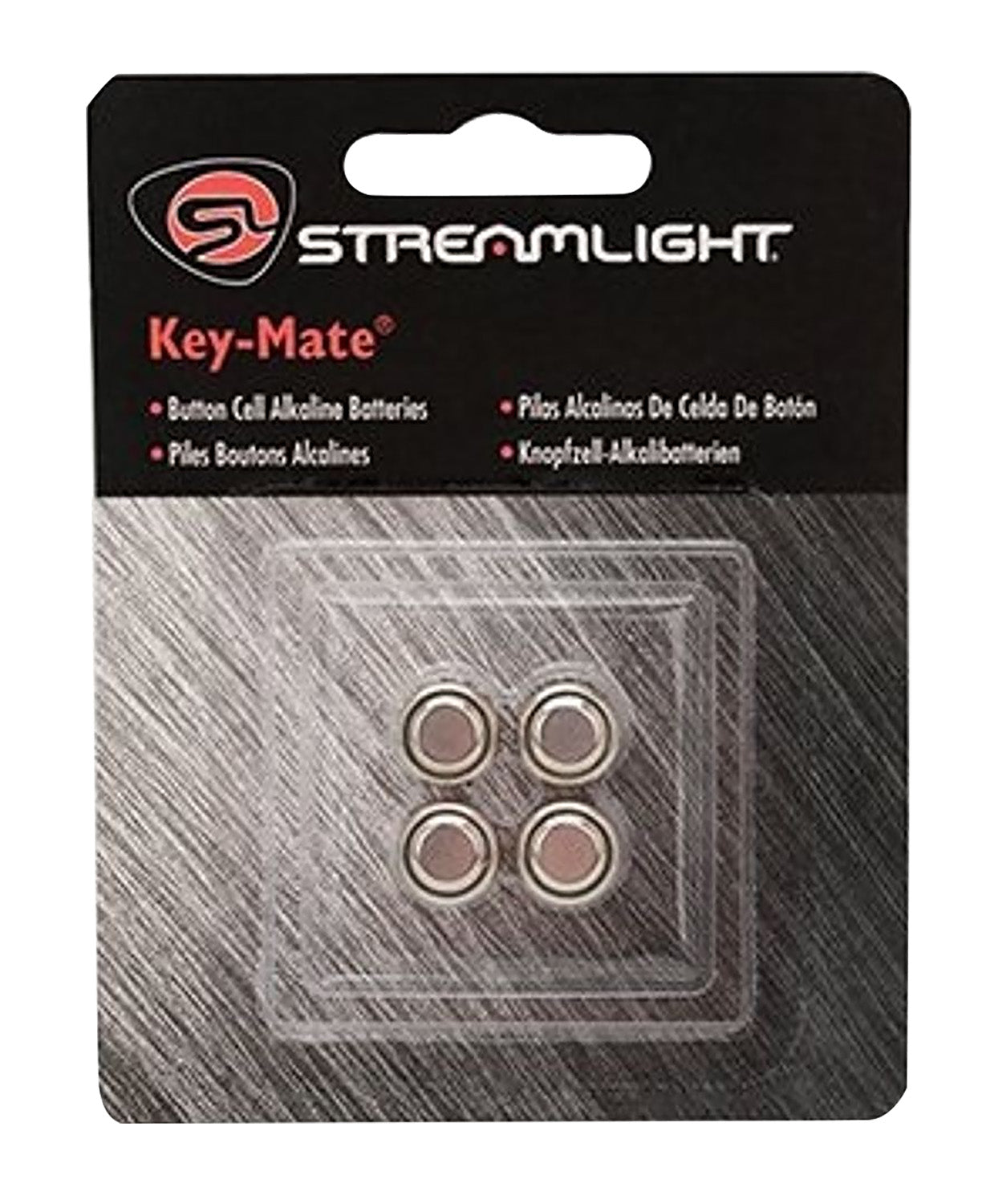 Streamlight Key-Mate LR44 Alkaline Button Cell Battery 1.5 Volts for MicroStream/MacroStream, 4 Pack