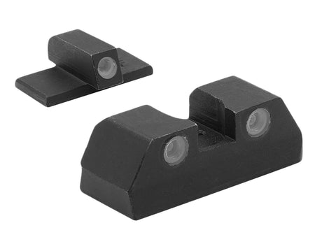 Meprolight USA 151203101 Tru-Dot Tritium Night Sight Set White Outline KAHR Arms K P MK PM Series