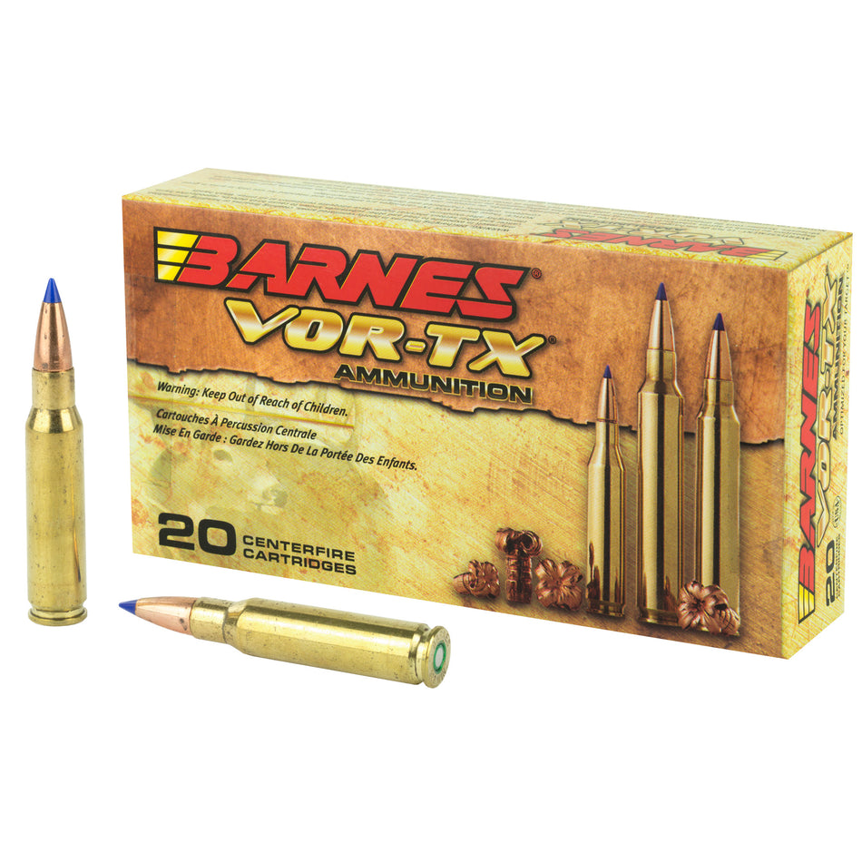 Barnes .308 Win / 7.62x51mm 30816 VOR-TX Tipped TSX Boat Tail BT 130 Grain