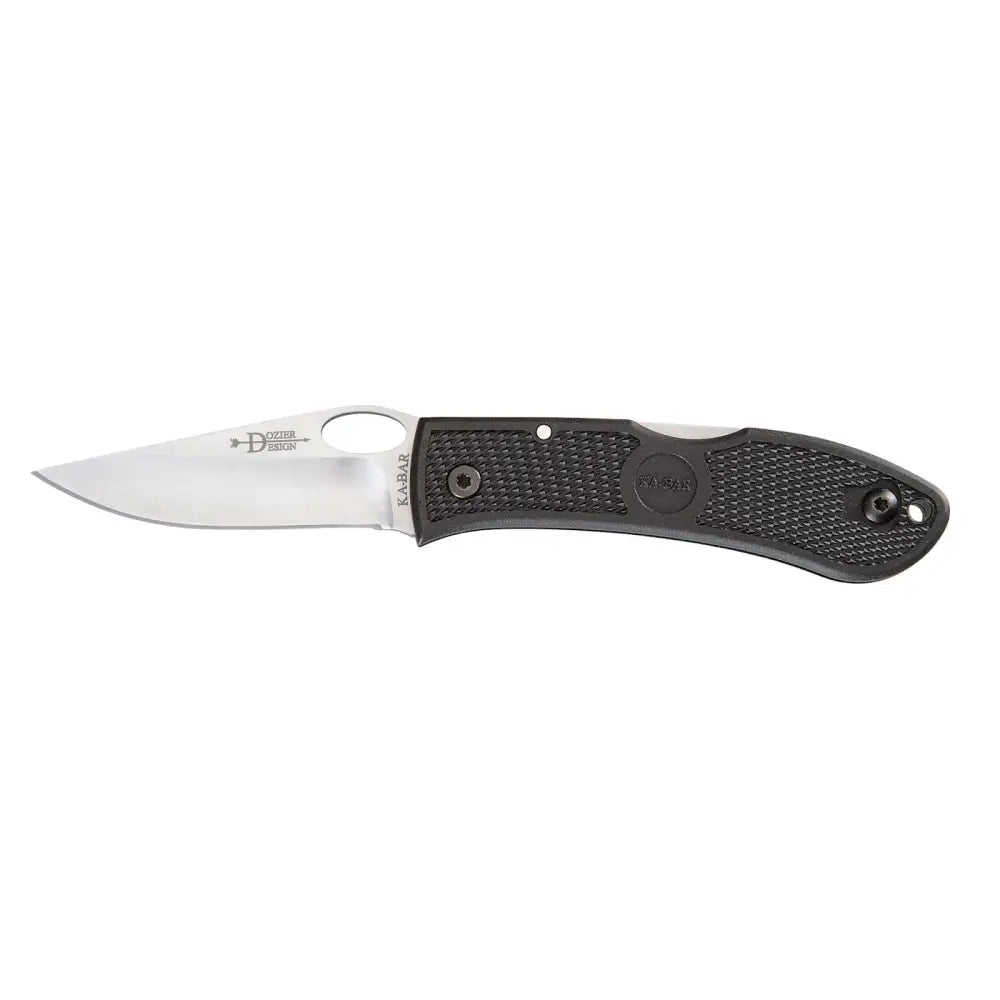 Ka-Bar Dozier Folder 3" Clip Point Blade Thumb Notch 7.25" OAL with Pocket Clip