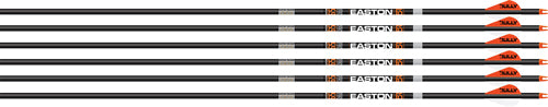 Easton Match Grade 6.5MM 500 Spine 3-Inch AAE Hybrid Vane Arrow 6PK