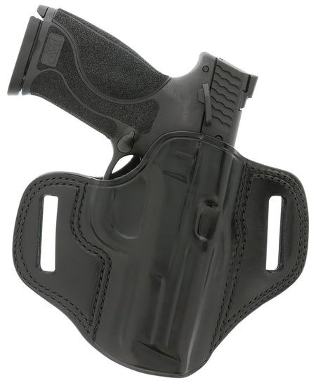 Galco Combat Master CM212B OWB Black Leather Belt Holster for 1911 5" Barrel, Right-Hand Draw