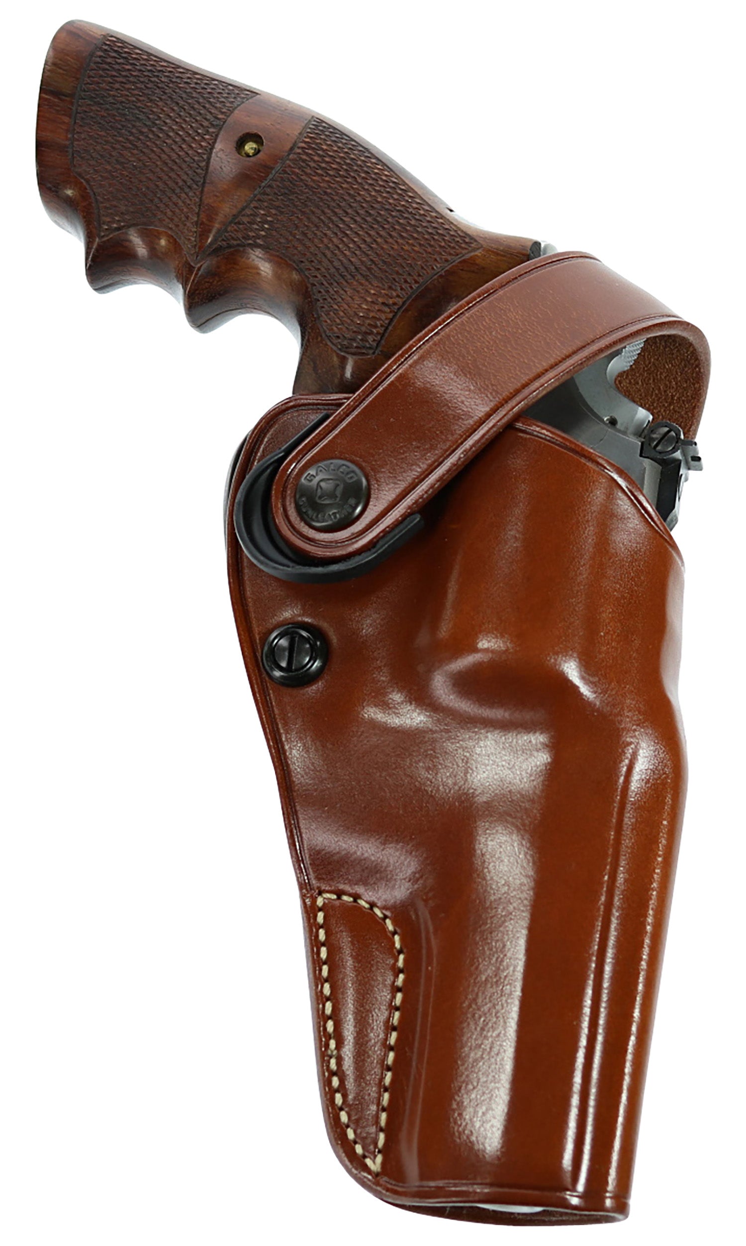 Galco DAO OWB DAO106 Tan Leather Belt Holster for S&W L Frame 6" Barrel Revolvers, Right-Hand
