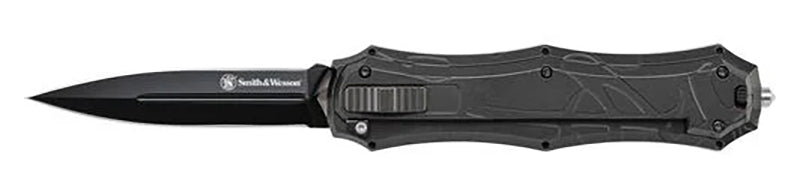 S&W OTF Assist Knife Black Spear Point AUS-8 Blade 3.6 Inch
