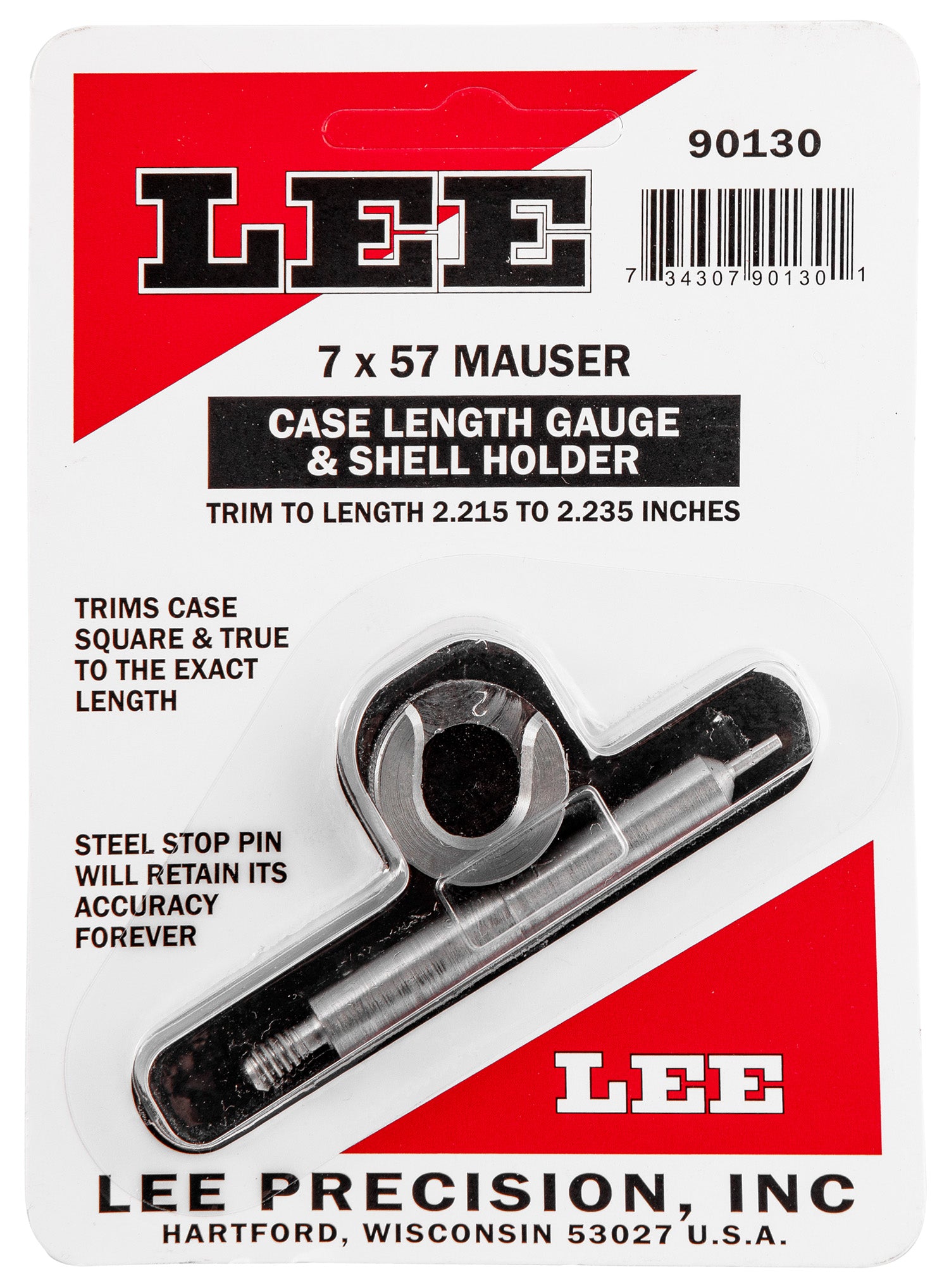 Lee 90130 Reloading Case Length Gauge 7x57mm Mauser 0.07 lbs