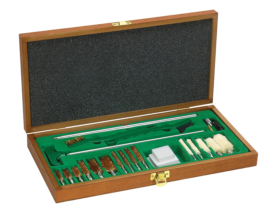 Remington Accessories Sportsman Gun Cleaning Kit 27-Piece Multi-Caliber/Gauge Wood Case