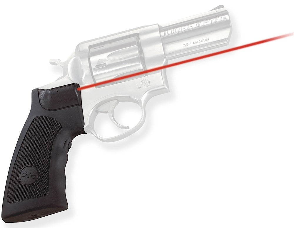 Crimson Trace Lasergrips 011790 Fits Ruger GP100 & Super Redhawk Including Alaskan, Red Laser Black Polymer