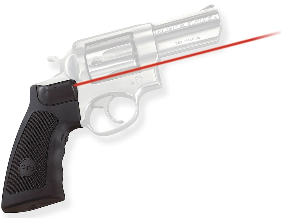 Crimson Trace Lasergrips 011790 Fits Ruger GP100 & Super Redhawk Including Alaskan, Red Laser Black Polymer
