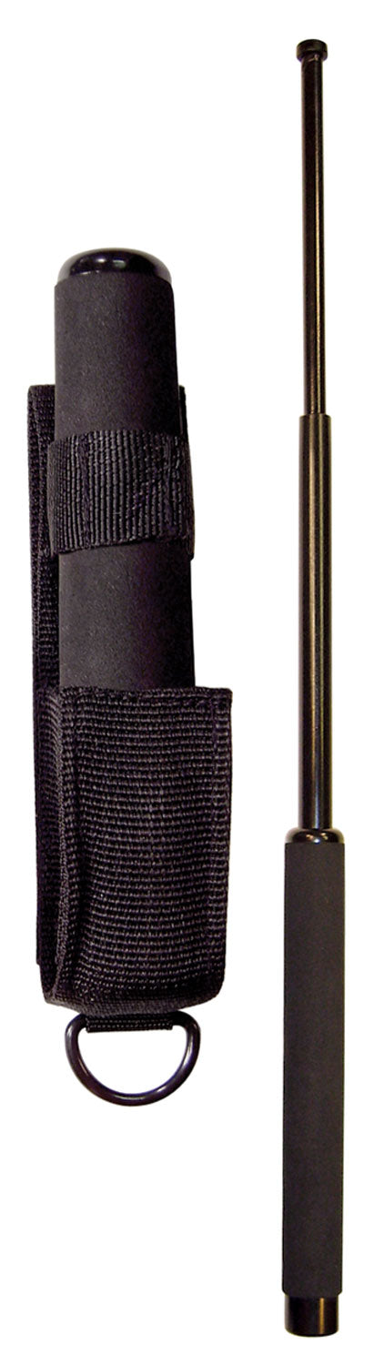 PSP 26" Expandable Steel Baton Black Rubber Grip Includes Nylon Sheath