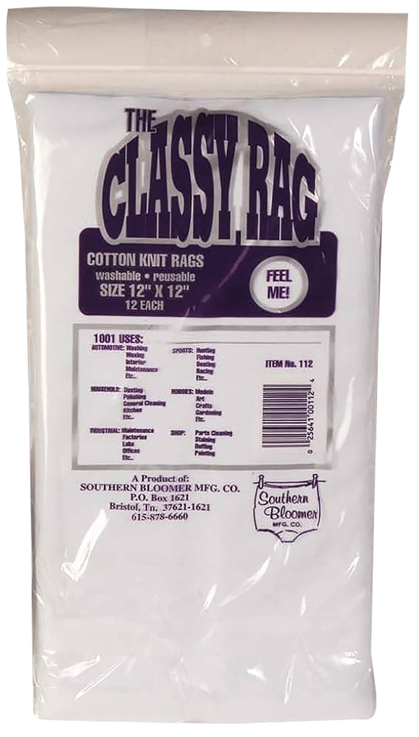 Southern Bloomer 112 Large 12" x 12" Cotton Firearm Cleaning Patches 12 Pack